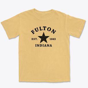 Fulton Indiana Star Premium Heavyweight T-shirt