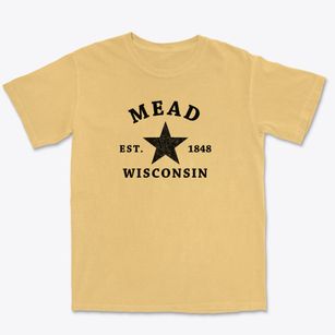 Mead Wisconsin Star Premium Heavyweight T-shirt