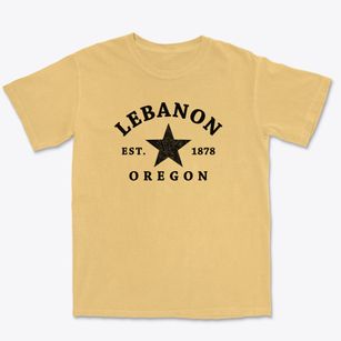 Lebanon Oregon Star Premium Heavyweight T-shirt