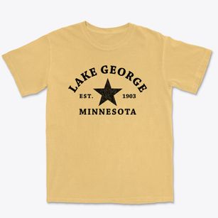 Lake George Minnesota Star Premium Heavyweight T-shirt