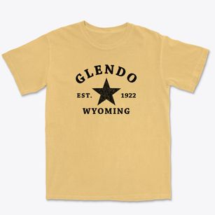 Glendo Wyoming Star Premium Heavyweight T-shirt