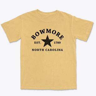 Bowmore North Carolina Star Premium Heavyweight T-shirt