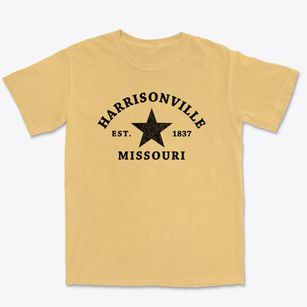 Harrisonville Missouri Star Premium Heavyweight T-shirt
