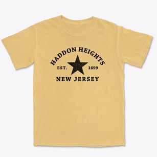 Haddon Heights New Jersey Star Premium Heavyweight T-shirt