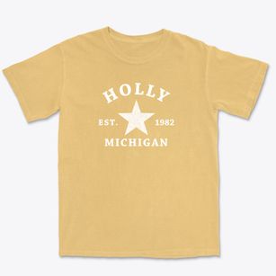 Holly Michigan Star Premium Heavyweight T-shirt