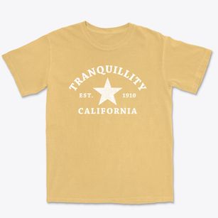 Tranquillity California Star Premium Heavyweight T-shirt