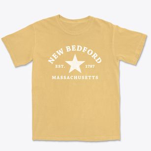 New Bedford Massachusetts Star Premium Heavyweight T-shirt