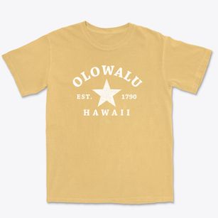 Olowalu Hawaii Star Premium Heavyweight T-shirt