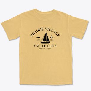Prairie Village Kansas Yacht Club Premium Heavyweight T-shirt