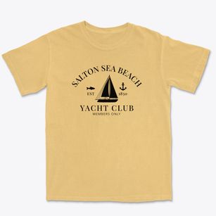 Salton Sea Beach California Yacht Club Premium Heavyweight T-shirt