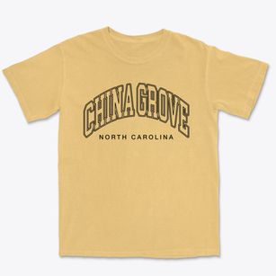 China Grove North Carolina Inline Premium Heavyweight T-shirt