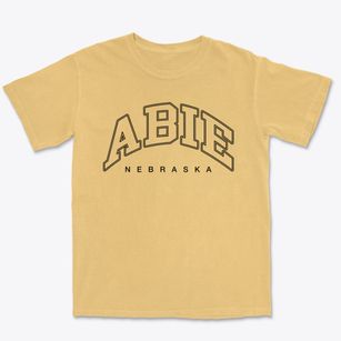 Abie Nebraska Inline Premium Heavyweight T-shirt
