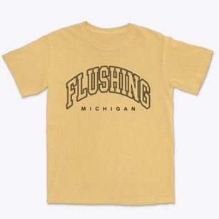 Flushing Michigan Inline Premium Heavyweight T-shirt