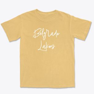 Belgrade Lakes Maine Freestyle Premium Heavyweight T-shirt