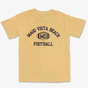 Mago Vista Beach Maryland Football Premium Heavyweight T-shirt
