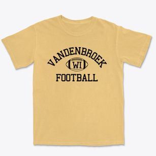 Vandenbroek Wisconsin Football Premium Heavyweight T-shirt