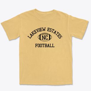 Lakeview Estates North Carolina Football Premium Heavyweight T-shirt