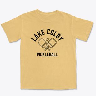 Lake Colby New York Pickleball Premium Heavyweight T-shirt