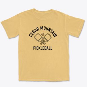 Cedar Mountain North Carolina Pickleball Premium Heavyweight T-shirt