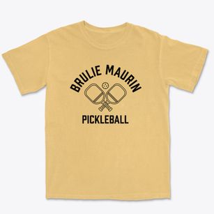 Brulie Maurin Louisiana Pickleball Premium Heavyweight T-shirt