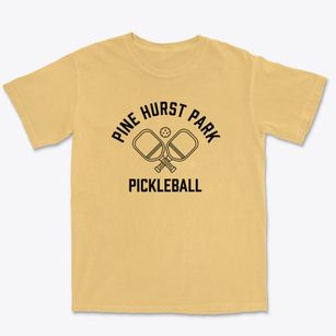 Pine Hurst Park North Carolina Pickleball Premium Heavyweight T-shirt
