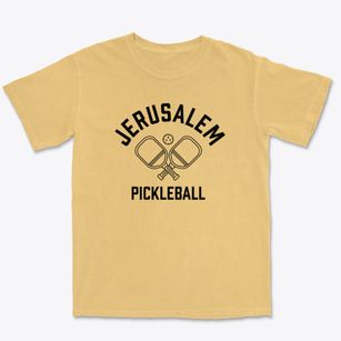 Jerusalem New York Pickleball Premium Heavyweight T-shirt