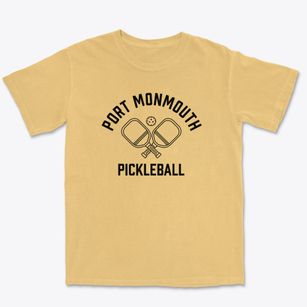 Port Monmouth New Jersey Pickleball Premium Heavyweight T-shirt