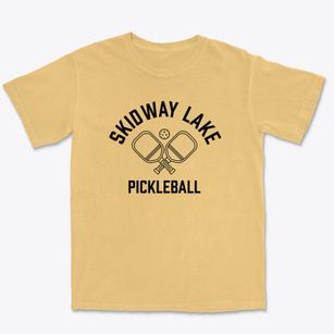 Skidway Lake Michigan Pickleball Premium Heavyweight T-shirt