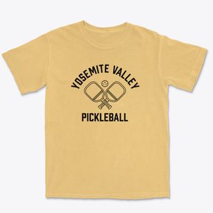 Yosemite Valley California Pickleball Premium Heavyweight T-shirt