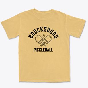 Brocksburg Nebraska Pickleball Premium Heavyweight T-shirt