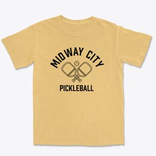 Midway City California Pickleball Premium Heavyweight T-shirt