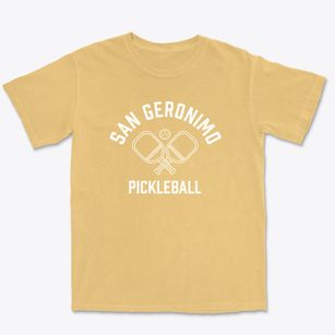 San Geronimo New Mexico Pickleball Premium Heavyweight T-shirt