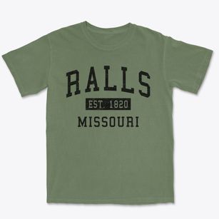 Ralls Missouri Classic Established Premium Heavyweight T-shirt