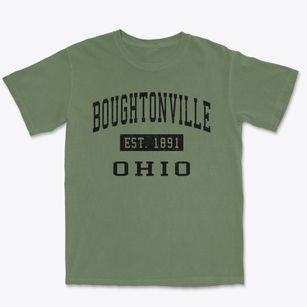 Boughtonville Ohio Classic Established Premium Heavyweight T-shirt