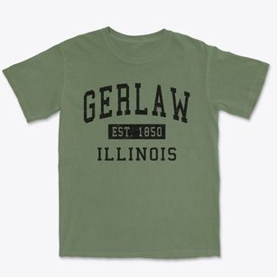 Gerlaw Illinois Classic Established Premium Heavyweight T-shirt