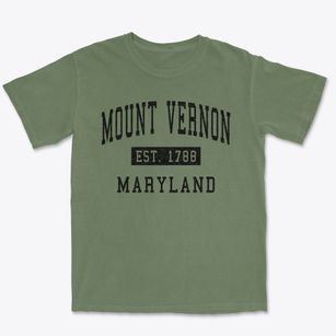Mount Vernon Maryland Classic Established Premium Heavyweight T-shirt