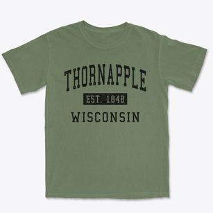 Thornapple Wisconsin Classic Established Premium Heavyweight T-shirt