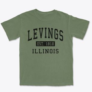 Levings Illinois Classic Established Premium Heavyweight T-shirt