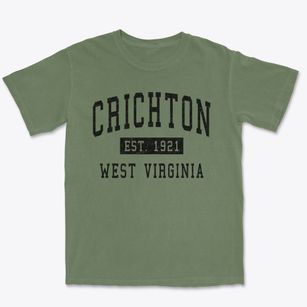 Crichton West Virginia Classic Established Premium Heavyweight T-shirt