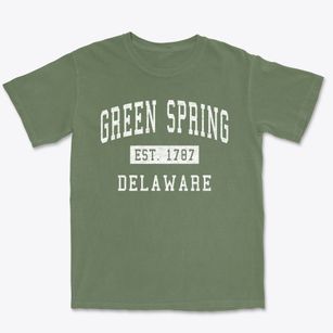 Green Spring Delaware Classic Established Premium Heavyweight T-shirt