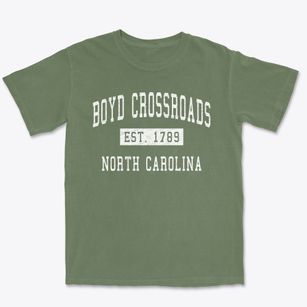 Boyd Crossroads North Carolina Classic Established Premium Heavyweight T-shirt