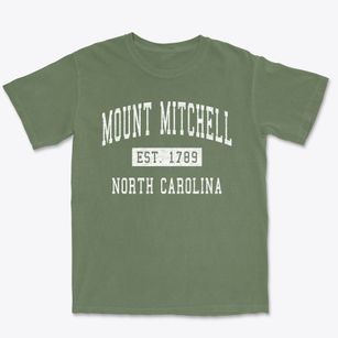 Mount Mitchell North Carolina Classic Established Premium Heavyweight T-shirt