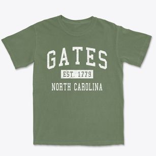 Gates North Carolina Classic Established Premium Heavyweight T-shirt