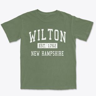 Wilton New Hampshire Classic Established Premium Heavyweight T-shirt