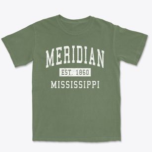 Meridian Mississippi Classic Established Premium Heavyweight T-shirt