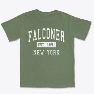 Falconer New York Classic Established Premium Heavyweight T-shirt