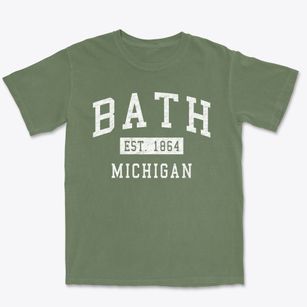Bath Michigan Classic Established Premium Heavyweight T-shirt