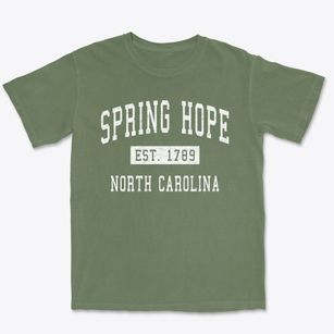 Spring Hope North Carolina Classic Established Premium Heavyweight T-shirt