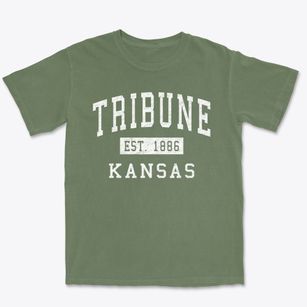Tribune Kansas Classic Established Premium Heavyweight T-shirt