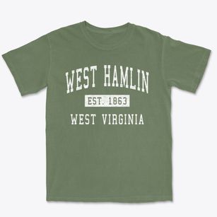 West Hamlin West Virginia Classic Established Premium Heavyweight T-shirt